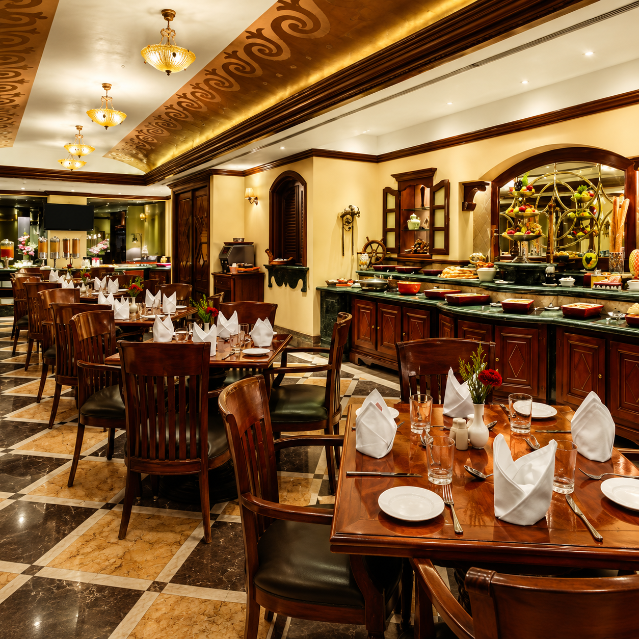 Tangerine Cafe ’ 24-hour coffee shop near Mumbai Airport at Ramada Plaza by Wyndham Palm Grove  Juhu